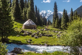 Yourte en montagne